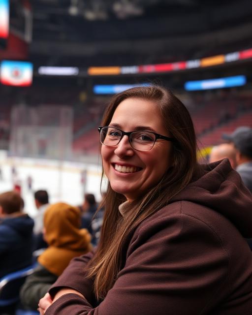Team parent organizing a hockey fundraiser at the rink